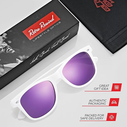 Retro Rewind Polarized Sunglasses for Men and Women - UV Protection Classic Sun Glasses