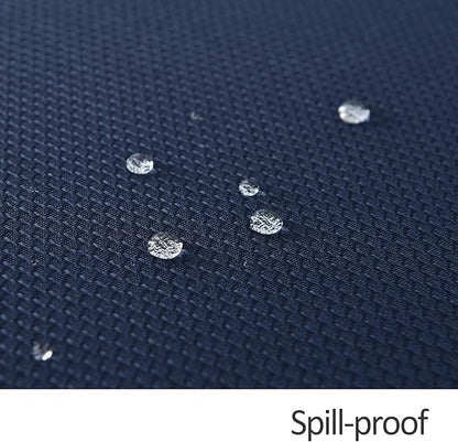 maxmill Rectangle Textured Tablecloth Waterproof Spillproof Wrinkle Free Table Cloth, Kitchen Dinning Tabletop Decoration, Fabric Table Cover for Outdoor and Indoor Use, 52 x 70 Inch, Navy Blue