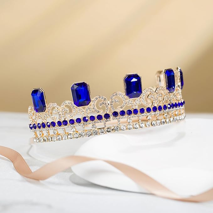 Audrey Descendant Crown,Princess Gold Crown,Halloween costume crown Birthday Party Gifts for Her