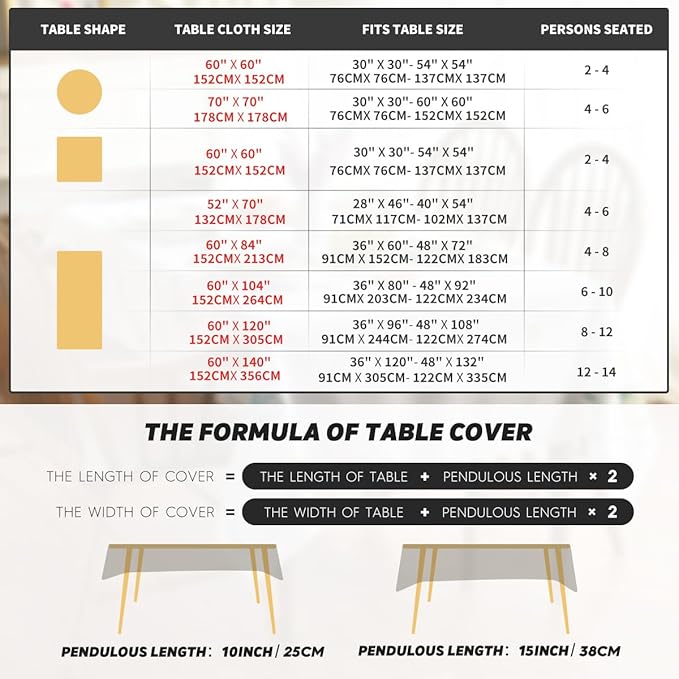 Horaldaily Fall Tablecloth 60x120 Inch Rectangular, Caramel Soft Plush Faux Fur Pumpkin Table Cover, Thanksgiving Autumn Harvest Dining Table Decoration for Home Party Dinner