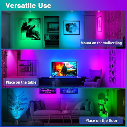 6W RGBW Uplighting Indoor Color Changing Up Lights Indoor with Remote Dimmable LED Spot Lights for Home Aluminum Accent Lighting for Party Plant Decor with 5.9 FT Plug Cord, 2 Pack