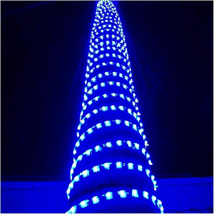 Russell Decor LED Rope Lights Festival Holiday Party Seasonal Christmas Decoration 30ft - 200ft Customized Available (Blue, 30)