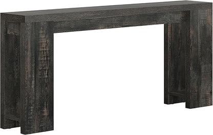 Tribesigns 70.9-Inch Extra Long Console Table, Farmhouse Wood Sofa Table Behind Couch, Narrow Entryway Accent Table for Living Room, Hallway, Entrance, Foyer, Black
