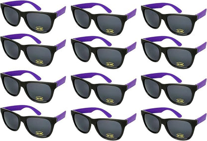 EDGEIWEAR 80s Neon Party Sunglasses for Adult Party Favors with CPSIA certified-Lead(Pb) Content Free