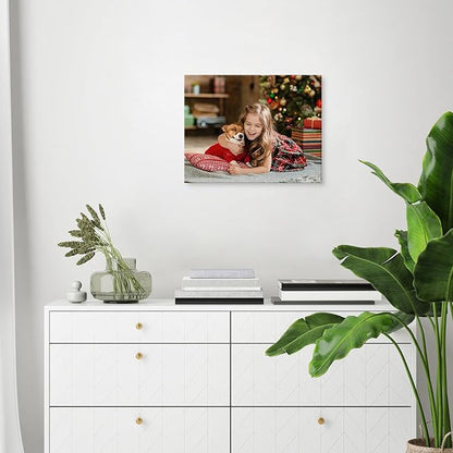 DBLAKI Personalized Custom Canvas Prints - Custom Framed Canvas Prints With Your Photos,Printed Photo To Canvas Wall Art Ideal for Home Decor Gifts Keepsakes 14" x11"