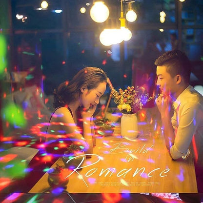 Disco Lights,Party Light QinGerS Dj Stage Light 7 Colors Sound Activated for Christmas Birthday KTV Club Romantic Decoration 2pcs