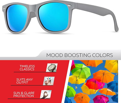 Retro Rewind Polarized Sunglasses for Men and Women - UV Protection Classic Sun Glasses