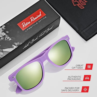 Retro Rewind Polarized Sunglasses for Men and Women - UV Protection Classic Sun Glasses