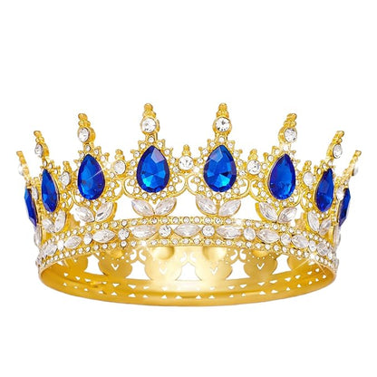 Queen Crown Rhinestone Wedding Crowns and Tiaras for Women Costume Party Hair Accessories Princess Birthday Crown Crystal BridalCrown