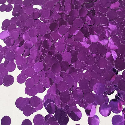 Purple Metallic Shiny Round Confetti 0.6 Inch-Table Sequin Confetti for Party Wedding Decoration(3.52 oz)