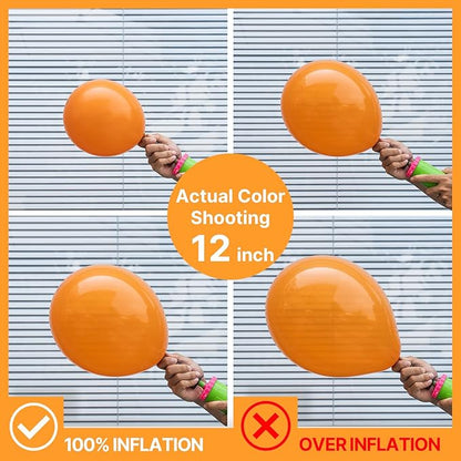 PartyWoo Orange Balloons 101pcs 12 Inch Fall Latex Helium Balloons for Birthday Baby Shower Graduation Tangerine Little Cutie Pumpkin Tropical Sunshine Boho Theme Party Decorations Orange-Y9