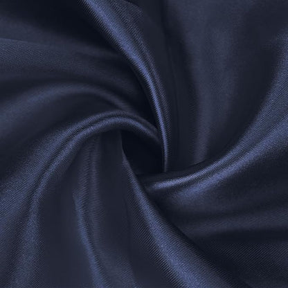 Bailarina 80 Pack Navy Blue Satin Napkins,17x17 Inches Wedding Napkins Square Soft Silky Table Napkins Bulk Decorative Elegant Cloth Napkin for Party Decoration, Banquet,Wedding,Graduation
