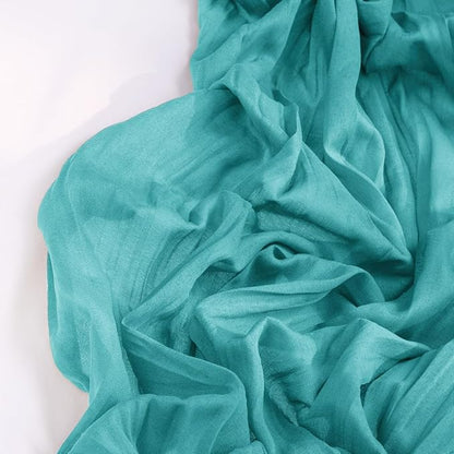 Teal Green Cheesecloth Table Runner Christmas Table Runner Boho Gauze 120 Inches Turquoise Cheese Cloth Table Decor for Xmas Holiday Season Parties Wedding Tea Party Decor