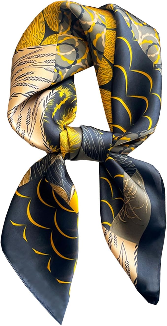 Neck Scarf For Womens Silky Head Scarves Hair Bandanas Square Scarf Fashion Accessories lightweight