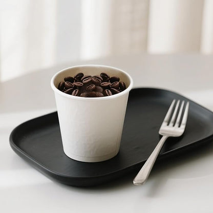 White Coffee Cups 4 oz-200,Disposable Paper Cups for Hot Paper Coffee Cup,Travel to Go