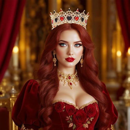 Crown for Women, Princess Crowns & Tiaras for Women, Rhinestone Wedding Crowns and Birthday Party Prom Cosplay Headdress