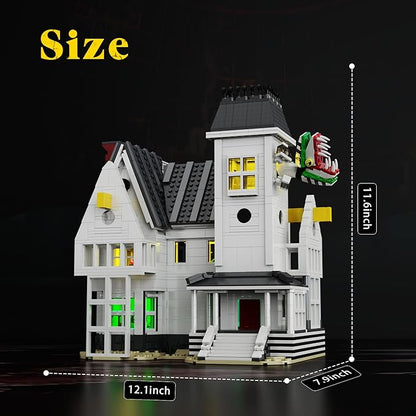 Horror Movie Beetle House Halloween Building Blocks Set, Betelgeuse Sandworm Monster Lydia Deetz Toys Compatible with Lego, Creative Birthday Decor Gift for Film Fans 18+ Adult (1851pcs)