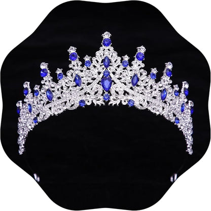Tiaras and Crowns for Women Crystal Princess Tiaras Rhinestone Queen Crowns For Wedding Bridal Birthday Prom Pageant Party (Tiara 100)