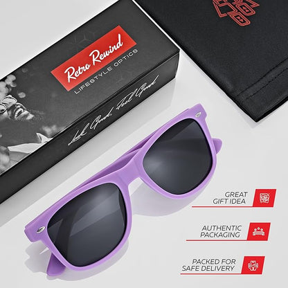 Retro Rewind Polarized Sunglasses for Men and Women - UV Protection Classic Sun Glasses