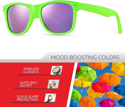 Retro Rewind Polarized Sunglasses for Men and Women - UV Protection Classic Sun Glasses
