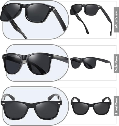 Retro Rewind Polarized Sunglasses for Men and Women - UV Protection Classic Sun Glasses