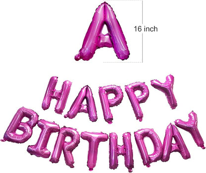 Rose Pink Happy Birthdays Banner - GREATRIL Party Decorations for Birthdays/Unicorn/Mermaid/Butterfly/Bachelorette Happy Birthdays Letters