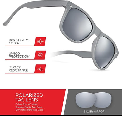 Retro Rewind Polarized Sunglasses for Men and Women - UV Protection Classic Sun Glasses