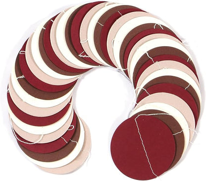 Brown-Burgundy Beige Boho Party-Decorations Paper-Garland - 52Ft Fall Autumn Tan Blush Nude Pink Streamers Banner,Birthday Baby Bridal Shower Wedding Engagement Bachelorette Decor Lasting Surprise