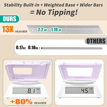 3 Pack Bathroom Organizers and Storage - Multi-Purpose,2-Tier Clear Pull Out Organization for Bathroom,Under Sink,Kitchen,Vanity,Countertop,Cabinet,Pantry & Medicine Cabinet,Pink