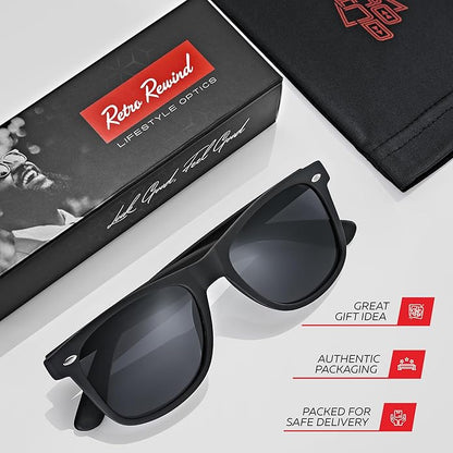 Retro Rewind Polarized Sunglasses for Men and Women - UV Protection Classic Sun Glasses
