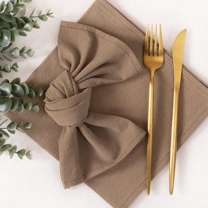 Socomi Cloth Napkins Nude Fall Thanksgiving Washable Reusable Bulk Linen Cotton Napkins Set of 4 17"x17" for Wedding Party Bridal Baby Shower Birthday Dining Table Decorations