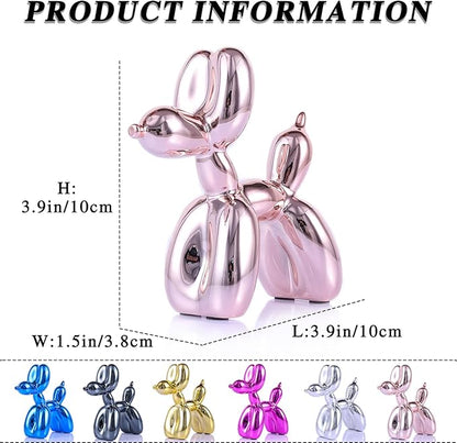 Balloon Dog Sculpture Modern Home Decor Collectible Figurines Funky Statues for Bedroom Trendy Animal Decor for Coffee Table Living Room Decor