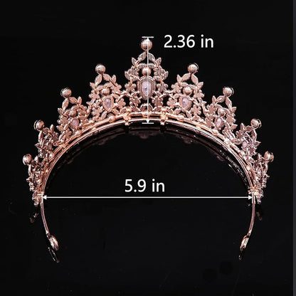 Kamirola - Queen Crown and Tiaras Princess Crown for Women and Girls Crystal Headbands for Bridal, Princess for Wedding and Party（01）
