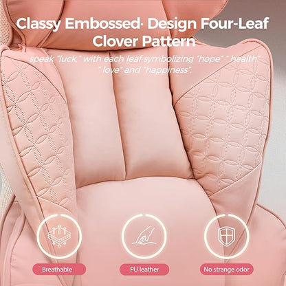 COMHOMA Desk Office Chair Big and Tall Office Chairs Ergonomic Gaming Chairs with Wide Seat Leather High Back Chair with Foot Rest Adjustable Armrests Pocket Spring Lumbar Support