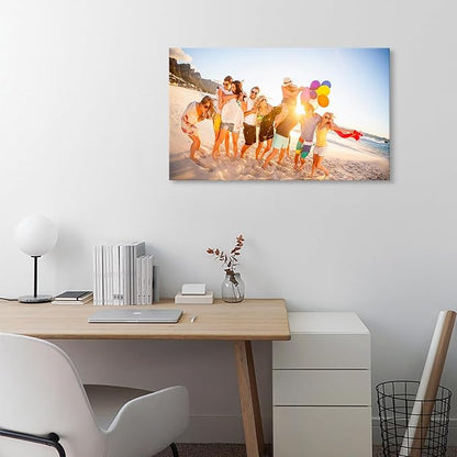 DBLAKI Personalized Custom Canvas Prints - Custom Framed Canvas Prints With Your Photos,Printed Photo To Canvas Wall Art Ideal for Home Decor Gifts Keepsakes 30" x18"