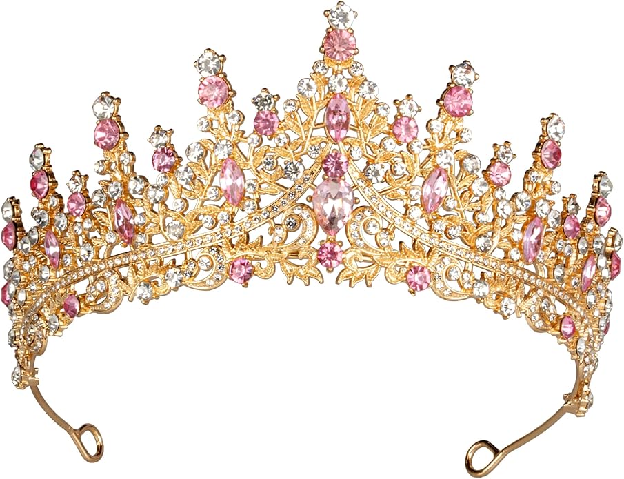 Tiaras and Crowns for Women Crystal Princess Tiaras Rhinestone Queen Crowns For Wedding Bridal Birthday Prom Pageant Party (Tiara 100)