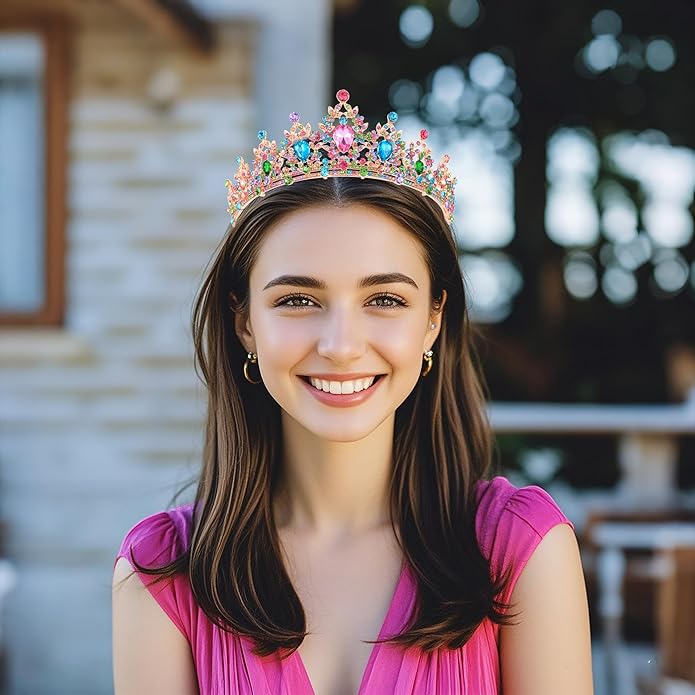 Kamirola - Queen Crown and Tiaras Princess Crown for Women and Girls Crystal Headbands for Bridal, Princess for Wedding and Party（01）