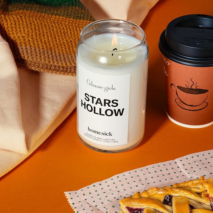 Homesick Stars Hollow Scented Candle – 13.75 oz Soy Wax in Non-Toxic Spruce Vanilla Mint Scent, 60-Hour Burn, Organic Cotton Wick – Wedding & Engagement Gifts for Couples in Reusable Jar
