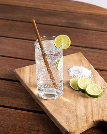 Sustainable Agave Co - Agave Fiber Unwrapped Drinking Straws - 2000 Count - Plant-Based, Made With Upcycled Materials, Reusable - Brown, Regular, 8"