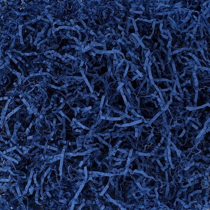 VGOODALL 2LB Blue Crinkle Paper Filler, Shredded Confetti Paper for Gift Basket Filling Graduation Birthday Party Baby Shower Box Wrapping Stuffing Supplies