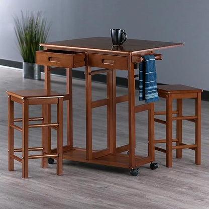 Winsome Wood Suzanne Kitchen, Square, Teak