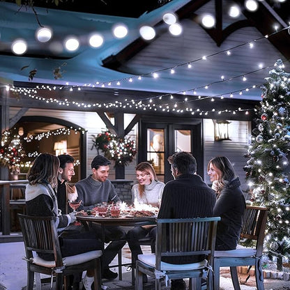 JMEXSUSS 800 LED White Christmas Lights Outdoor, 272ft 8 Modes Christmas Tree Lights Green Wire, Waterproof Led Christmas String Lights for Outside Indoor Xmas Party Tree Decor