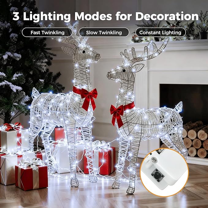litogo 50 Pack 7FT 20 LED Fairy Lights Battery Operated, 3 Lighting Modes, Bulk Mini Twinkle String Lights Waterproof Silver Wire for Weddings Mason Jars Party Christmas Decorations-Cold White