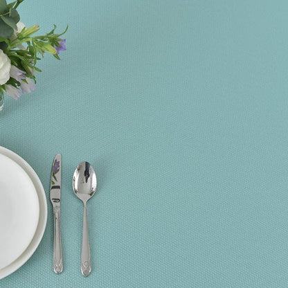 maxmill Textured Rectangular Tablecloth Water Resistance Antiwrinkle Spillproof Soft Jacquard Table Cloth for Dining Room, Buffet Banquet Parties and Holiday Dinners, 60 x 104 Inch, Turquoise