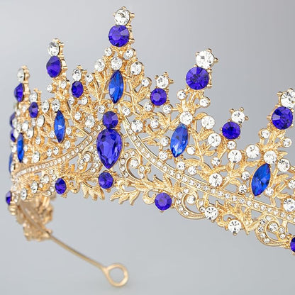 Tiaras and Crowns for Women Crystal Princess Tiaras Rhinestone Queen Crowns For Wedding Bridal Birthday Prom Pageant Party (Tiara 100)