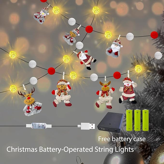 Christmas Decorations Battery USB Christmas Strip Lights