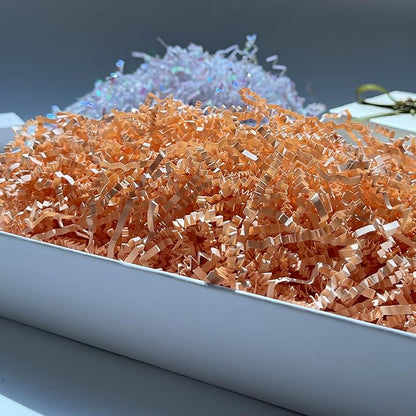 2 LB Champagne Crinkle Cut Paper Shredded Filler for Gift Baskets Easter Grass Party Favors stuffers