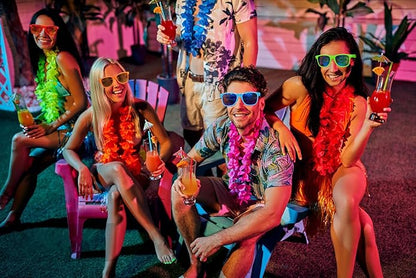 Eyegla 8/12/18 Pack Neon Sunglasses Bulk Colorful Multipack Party Sunglasses Retro Glasses Party Favor for Adult Men Women
