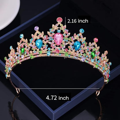 Kamirola - Queen Crown and Tiaras Princess Crown for Women and Girls Crystal Headbands for Bridal, Princess for Wedding and Party（01）