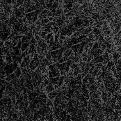 VGOODALL 2LB Black Crinkle Paper Filler, Shredded Confetti Paper for Gift Basket Filling Halloween Christmas Birthday Party Gift Box Wrapping Stuffing Supplies